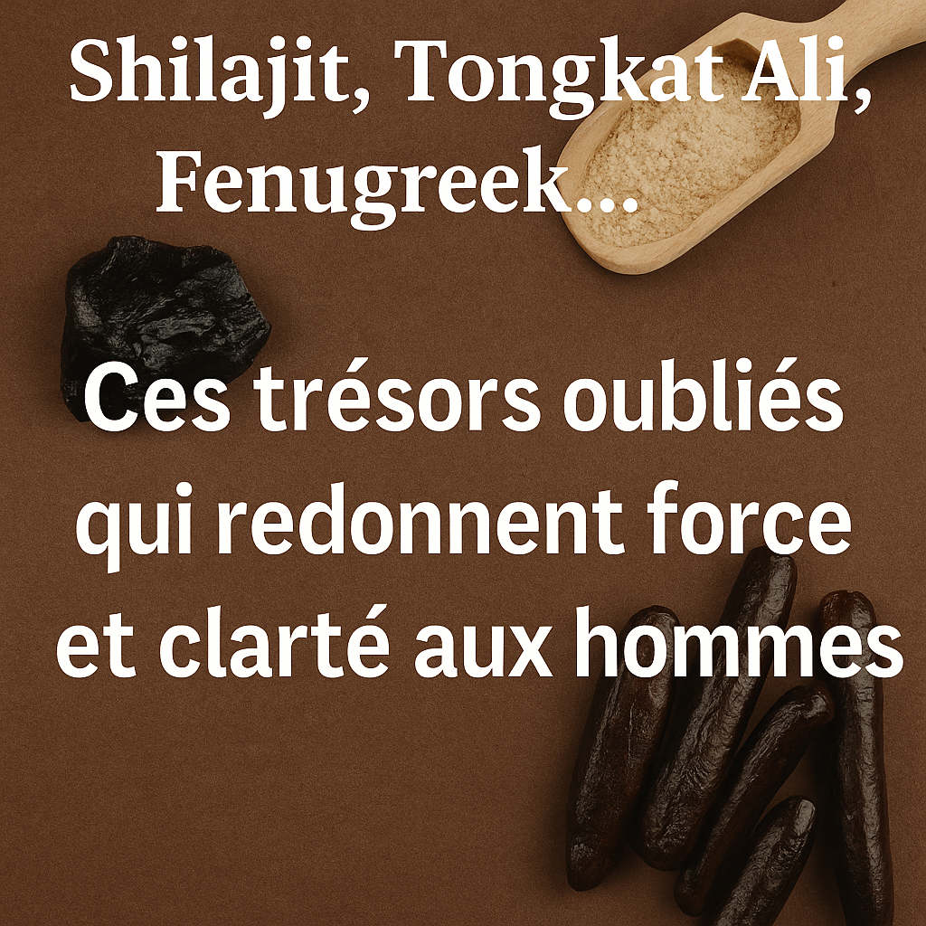 Shilajit, Tongkat Ali, Fenugrec... Ces trésors oubliés qui redonnent force et clarté aux hommes