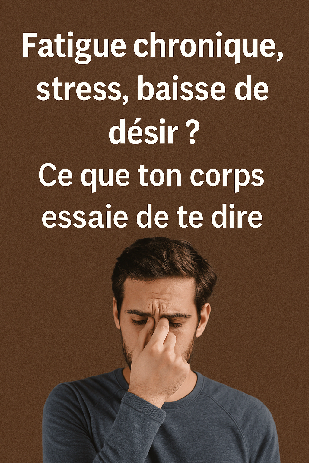 Fatigue chronique, stress, baisse de désir ? Ce que ton corps essaie de te dire